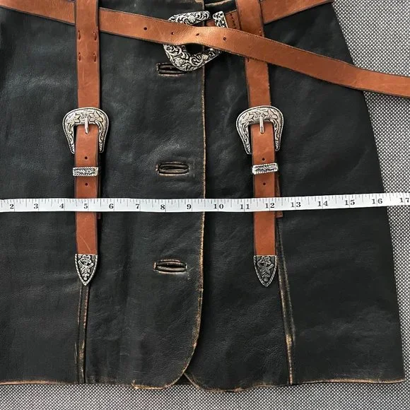 Acne Studios Leather Runway Skirt SS22 - Picture 9 of 10